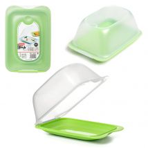TATAY Quesera Mini - Recipiente Porta Embutidos y Quesos con Sistema FRESH. Verde