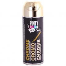 pintura en spray pintyplus art & craft 52cc efecto cromo oro c151
