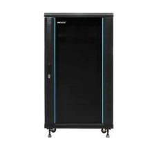 Armario Rack 19" Phasak Pro 42U 600x800 PHO 6842 – Desmontado, puerta de vidrio templado, ventilación, regleta, ruedas, bandejas incluidas, alta capacidad y seguridad