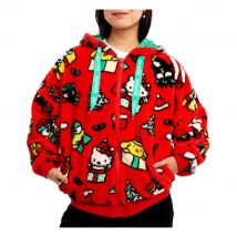 Loungefly Sanrio Winter Wonderland Sudadera con capucha y cremallera, talla M
