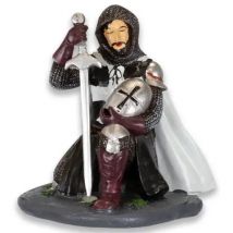 Figura de Resina Templarios Reverencia Negra