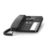 GIGASET Escritorio 800 TELEFONO DA TAVOLO con AMPIO Display RETOILLUMINATO SECRETARÍA TELEFÓNICA 7 x 2 TASTI PROGRAMMABILI Presa CUFFIE Nero Marca
