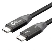 Microconectar TB3010 cable Thunderbolt 1 m 40 Gbit/s Negro