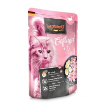 Leonardo Menú de Pollo y Huevo Sobres para Gatos - 16 unidades x 85 gr
