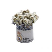 LÁPIZ CON GOMA DECORADA REAL MADRID EXP.36 UND