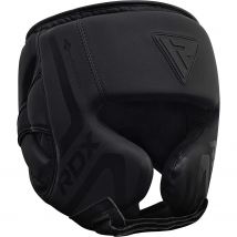 RDX Casco Protector Boxeo Entrenamiento MMA Fighting Headgear Negro Mate