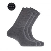 Punto Blanco. Pack 3 Pares Calcetines de Algodón Sport con Puño Americano – Basix de Punto Blanco. 14941. Pack de 3 pares de calcetines de algodón deportivos cortos con puño americano y rizo interior.