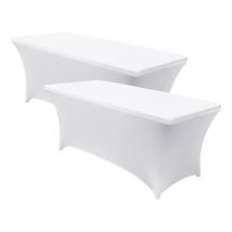 Pack 2 Fundas para Mesas Plegables Rectangulares Catering 240x74cm 7house