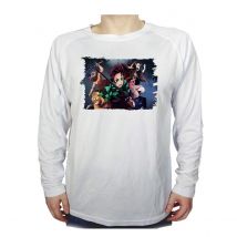 CAMISETA MANGA LARGA DEMON SLAYER ACCION PERSONAJES tshirt guardianesdelanoche tanjiro nezuko super guerrero sagaandroides