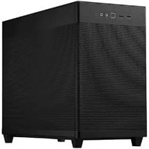 ASUS Prime AP201 Black Edition Chasis MicroATX, Compatible con Refrigeradores de hasta 360 mm, USB 3.2 Gen 2 de Tipo C, Negro