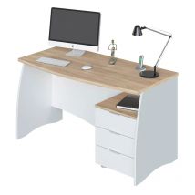 Habitdesign -Mesa de escritorio Stil Buc 3 cajones