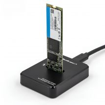 Qoltec 50313 estación de acoplamiento ssd m.2 sata/pcie  ngff/nvme  usb 3.1