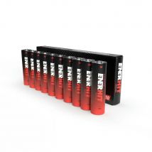 Pack 10 Pilas ENERHIT Industrial - Disponible AA y AAA - Brinda más energía que las pilas de zinc-carbono - Ofrece una fuente de alimentación constante - Diseño estanco resistente a las fugas - Gama