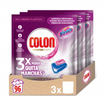 Colon - Detergente para la Ropa 96 Cápsulas, Vanish Advanced, Higiene Advanced y Nenuco. Formato 3x32 uds.