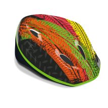 Casco infantil bicicleta, con diseño Tracks (4324) Casco deportivo y ergonómico. Con almohadillas para mayor comodidad. Ligero y fácil de llevar. Calidad al mejor precio. De acuerdo a la normativa CE.