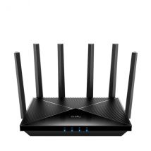 Cudy router wifi 7 doble banda gigabit be6500 - velocidad hasta 1000mbps - 4 puertos - 4 antenas fijas de 5dbi - tecnología mu-mimo - color negro