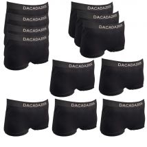 Lote  12 Boxer licra Negros Calzoncillos sin costuras super comodos transpirables