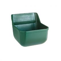 KERBL Comedero para Pienso Concentrado PVC, Plástico Inastillable, Con Tapón de Vaciado, 33 x 33,5 x 28 cm, Capacidad 9 L