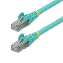 StarTech.com - Cable de 10m de Red Ethernet CAT6a - Aguamarina - Low Smoke Zero Halogen (LSZH) - 10GbE - 500MHz - PoE++ de 100W  NLAQ-10M-CAT6A-PATCH