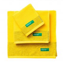 Set 3PC Toalla de baño (Tocador 30x50cm + Manos 50x90cm + Baño 70x140cm) 450GSM 100%Algodón amarillo 'Rainbow'