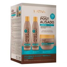 Kativa Tech Kativa Post Relaxer Kit Champu + Acondicionador + 250ml Deep Treatment - Pack de 3