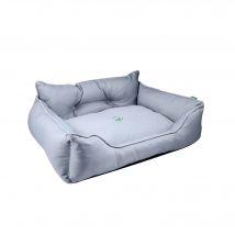 CAMA PARA MASCOTA 90X70X28CM POLIESTER GRIS BENETTON BE