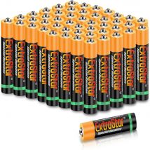 Batería de Carbón AA R6 de 1,5 Voltios 860mah No5 Pilas Gama Performance 48Pcs Extrastar