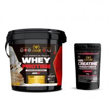 King Nutrition 100% Whey Protein 4Kg + Creatina monohidratada 300gr  mejora tu rendimiento y aumenta la masa muscular*