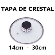 tapa de olla cristal y acero,tapa de sarten,cristal resistente al calor,24cm,cm,fespu