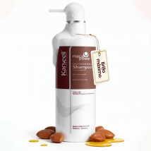 KARSEELL Champú Pelo Aceite de Argán Macadamia Reconstructor para Cabello Seco y Dañado Hidratación Profunda Antiencrespamiento Suavidad Brillo Intenso Desenredante Todo Tipo de Cabellos - 500 ml.