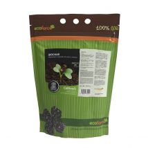 CULTIVERS Biochar 5 L (1kg) Carbón para Huerto, Césped, Compost y Plantas. Biocarbón Regenerador y Mejorador de suelo