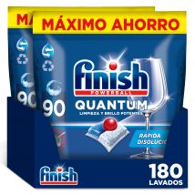 Finish Powerball Quantum 180 Pastillas para lavavajillas Regular