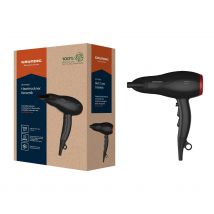 GRUNDIG Secador de pelo HD 3700 B de 1800 W, 3 niveles de temperatura y 2 niveles de flujo de aire, nivel frío, protección cerámica, cable de 1,8 m, rejilla de entrada de aire desmontable,