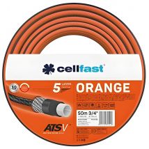 Manguera de Jardín ATSV™ Cellfast, 5 Capas, Resistente a los Rayos UV, Naranja