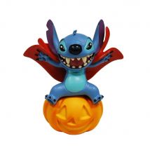 Enesco Disney Showcase - Figura de Lilo y Stitch con disfraz de vampiro en calabaza, 5.5 pulgadas, multicolor