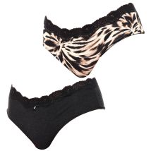 Janira-Pack 2 Tangas Shorty Coquettes 1031025 para Mujer