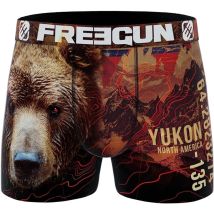 Freegun - Calzoncillo Bóxer BEAR para Hombre Microfibra Estampado Multicolor - Comodidad y Estilo