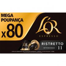 Ristretto L'Or Cápsulas de Café Ristreto embalagem 80 unidades
