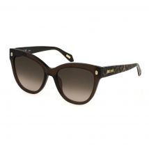 Just Cavalli Gafas de Sol SJC043 Brillantes TRANSP.Marrón 55/18/140 Mujer Gafas