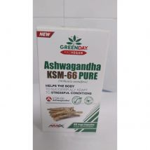 Suplemento de Ashwagandha KSM-66 500 mg con 5% de Withanólidos - Amix GreenDay para Relajación, Sueño y Concentración, 60 Cápsulas