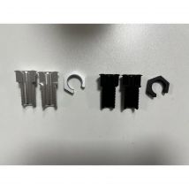 Solución para cable Vivolink a través del escritorio negro, W128440693 (negro)