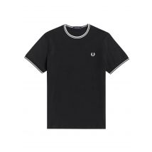 Camiseta Fred Perry Twin Tipped Hombre Negro