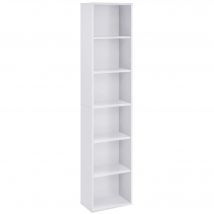 VASAGLE Librería, Estantería de 6 Niveles, para Salón, Estudio, Oficin, Dormitorio, Estilo