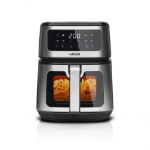Haeger AF-D50.004A freidora Sencillo 5 L 1200 W Freidora de aire caliente Negro, Acero inoxidable