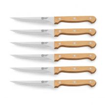 Richardson Sheffield Artisan Madera 6 Cuchillos Chuleteros Acero Inoxidable 11CM