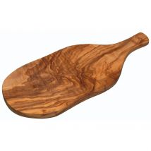 KitchenCraft: World of Flavours – Tabla de Madera para Cortar y Servir Aperitivos, Madera de Olivo Rústica, 30 x 17cm
