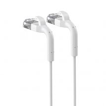 Cable de conexión LAN Extralink Cat.6 U/FTP de 1 metro, 1 Gbit, flexible, con capa protectora, par trenzado, cobre desnudo, blanco.