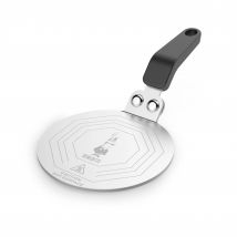 Bialetti Adaptador de Placa de Inducción para usar Cafeteras y Utensilios de Cocina en Placas de Inducción, Acero, Color Negro, 13 cm - compatible solo con productos Bialetti Incluye Regalo de Café