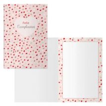 Dohe pack de 6 tarjetas de felicitacion de cumpleaños - 11.5x17cm - impresion a todo color - estampaciones con pelicula de color - estampacion en seco - papel offset blanco de 300gr - incluye sobre de