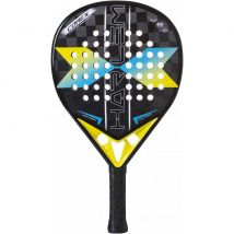 HARLEM PADEL Corex 18K - Pala de Pádel para Adultos Unisex - Negro/Amarillo/Azul/Gris - Talla Única